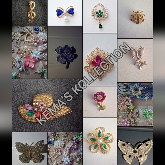 Randomly Assorted Brooch Bundle - Picture 2 of 4